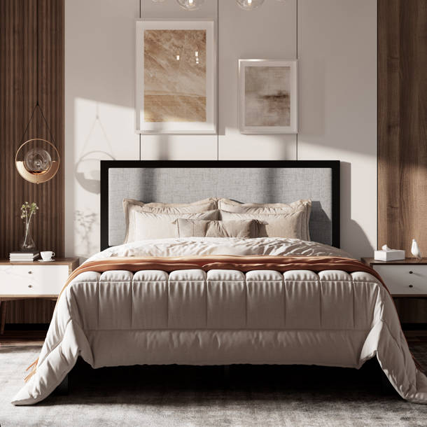 Zipcode Design™ Aquavia Metal Platform Bed Frame with Upholstered